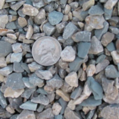 Crushed Limestone 1/2" rock and down